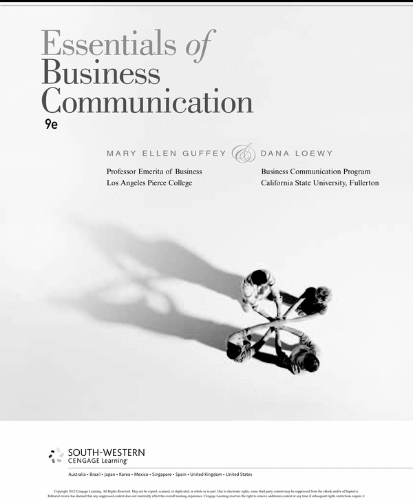 Product picture Essentials of Business Communication